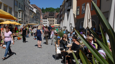 Markstimmung in Feldkirch in der Nähe vom Bodensee
