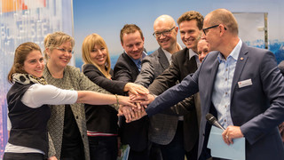 Vertreter der Vierländerregion beim Bodensee-Medienfrühstück auf der CMT