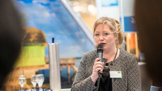 Daniela Leipelt beim Bodensee-Medienfrühstück auf der CMT
