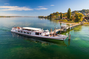 Untersee Schifffahrt Lang MS-Seestern Genuss Aperitif Blick auf Hegau Vulkane Sonnenuntergang | © REGIO-e.V. KD Studio