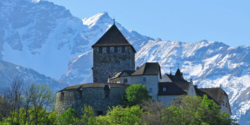 Schloss Vaduz im Fürstentum Liechtenstein in der Nähe vom Bodensee