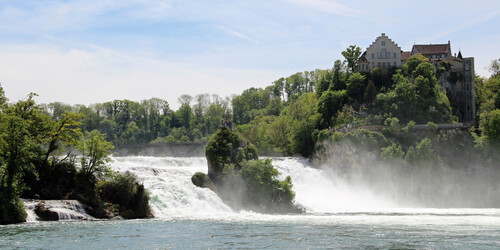 Rhine Falls close to Lake Constance
