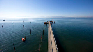 Pier in Immenstaad at Lake Constance