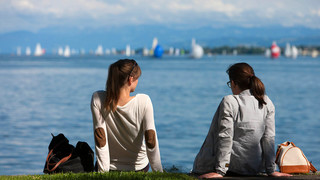 Relax at Lake Constance in summer