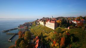 Meersburg at Lake Constance in autumn