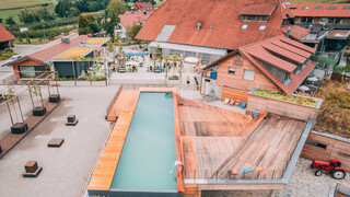 Pool auf Gut Hügle in der Nähe vom Bodensee