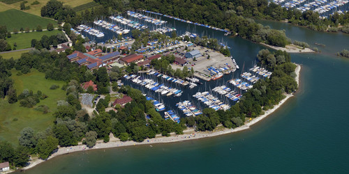 Luftbild von Langenargen am Bodensee