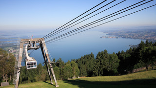 The Pfänderbahn cable car in Bregenz at Lake Constance