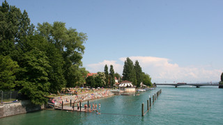 Constance Rhine lido at Lake Constance