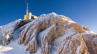Säntis in winter close to Lake Constance