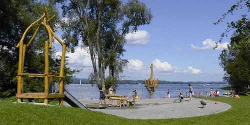 Moos lido at Lake Constance