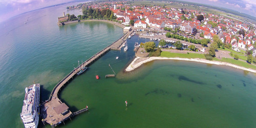 Port in Langenargen at Lake Constance