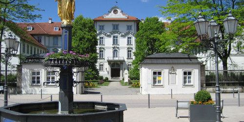 Schlossbrunnen in Bad Wurzach in der Nähe vom Bodensee