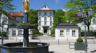 Schlossbrunnen in Bad Wurzach in der Nähe vom Bodensee