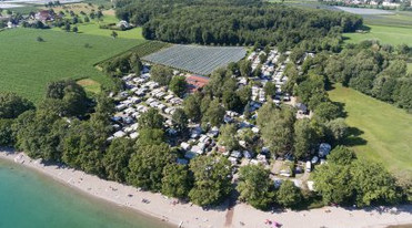 Aerial view over the camping Iriswiese | © Campingplatz Iriswiese