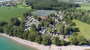 Aerial view over the camping Iriswiese | © Campingplatz Iriswiese