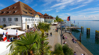 Riverside of Überlingen at Lake Constance