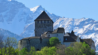 Schloss Vaduz im Fürstentum Liechtenstein in der Nähe vom Bodensee
