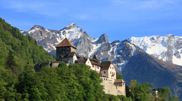 Schloss Vaduz im Fürstentum Liechtenstein in der Nähe vom Bodensee