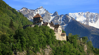 Schloss Vaduz im Fürstentum Liechtenstein in der Nähe vom Bodensee