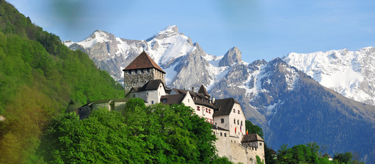 Castle in Vaduz close to Lake Constance