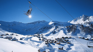 Skifahren in den nahegelegenen Alpen