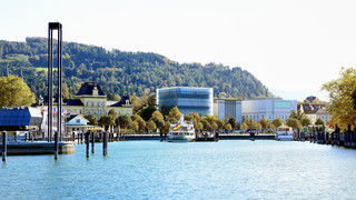 Port in Bregenz at Lake Constance