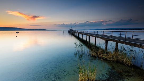 Steg in Mannenbach in der Region Thurgau