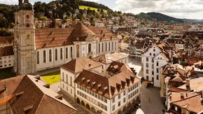 UNESCO Weltkulturerbe Stiftsbezirk St. Gallen in der Nähe vom Bodensee
