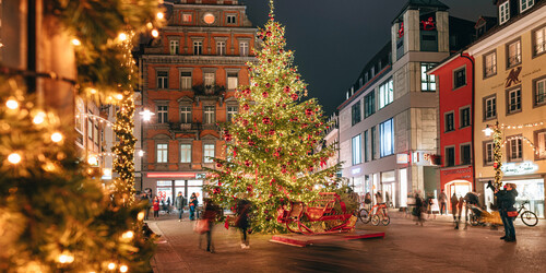 Weihnachtliche Stimmung auf der Marktstätte | © MTK | Leo Leister