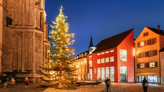 Weihnachtsbeleuchtung auf dem Münsterplatz | © MTK | Leo Leister